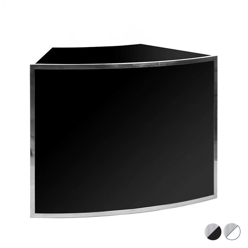 Avenue Eighth Round Silver Bar Black Acrylic Colors