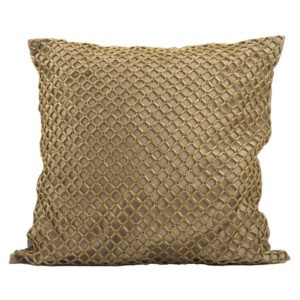 Beaded Lattice Pillow Gold