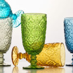 Bijou Amber Water Goblet
