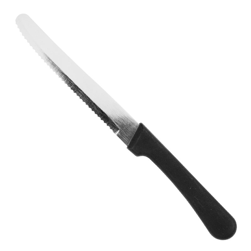 Black Handled Steak Knife