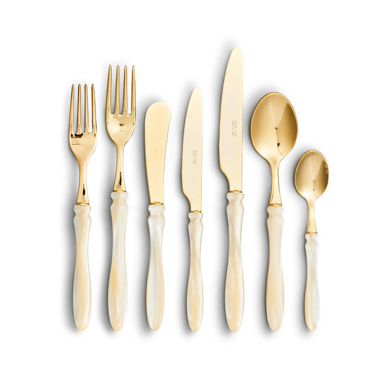 Elba Gold Champagne Flatware Collection