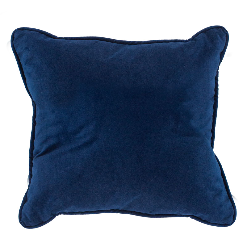 Marine Blue Velvet Pillow