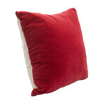 Solid Velvet Pillow Red